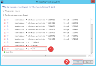 The main account *** does not exist in the account structure setup for the ledger. please check the account structure and update the criteria for main account to include ***.