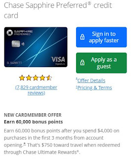 Chase Sapphire Preferred® Card: