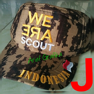 Topi Loreng Pramuka Kode J