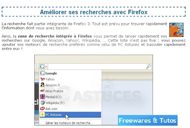 Comment améliorer ses recherches avec Firefox