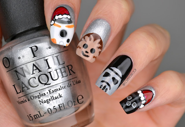 Christmas Star Wars Nail Art