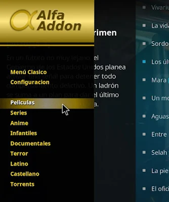 Menu rapido addon ALFA