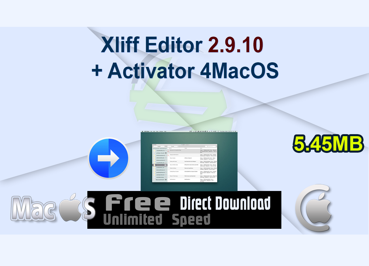 Xliff Editor 2.9.10 + Activator 4MacOS