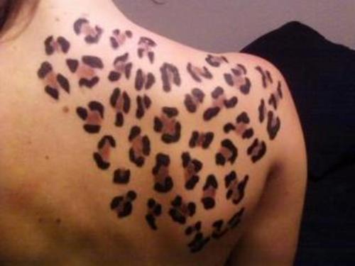 cheetah print tattoos. Leopard Print Skin