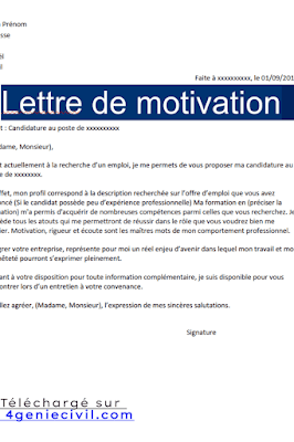 Lettre De Motivation Passe Partout Exemple Word Et Pdf Cours Btp