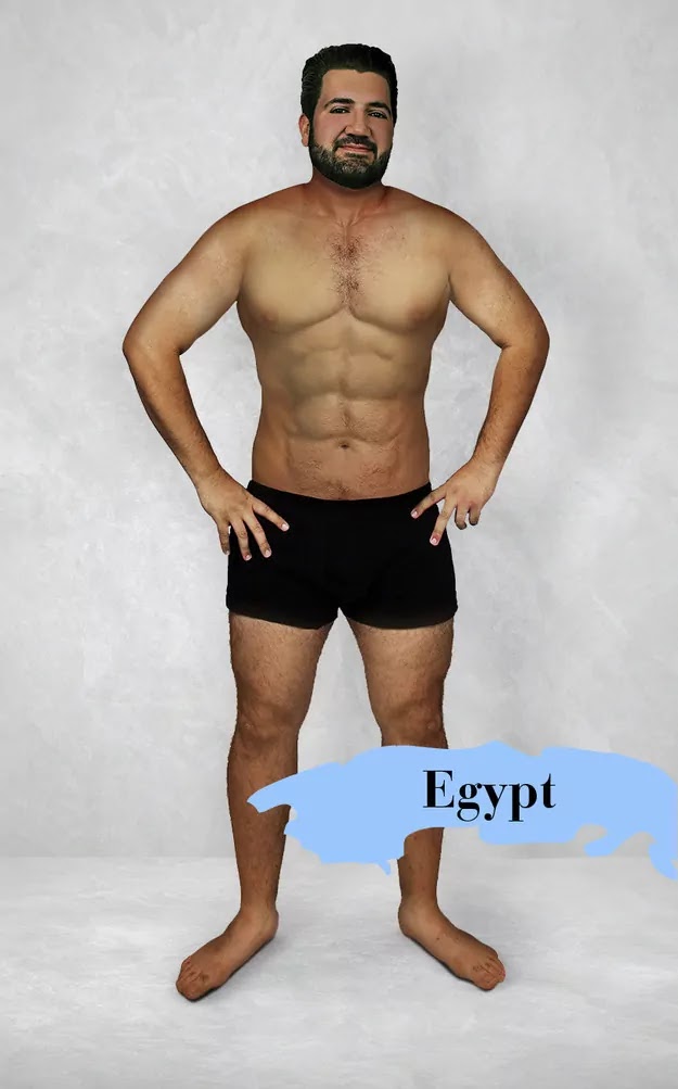 19 Countries Photoshop One Man To Compare Beauty Standards Across The World