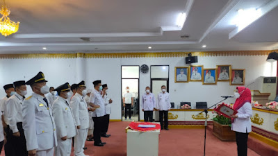 Bupati Tanggamus Lantik Camat dan Administrator.