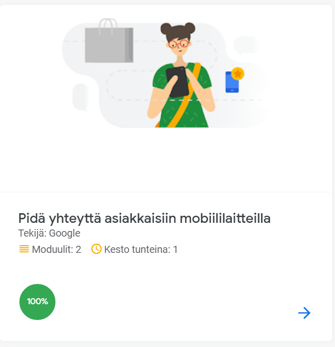 Yhteyden pitäminen asiakkaisiin mobiililaitteen avulla.