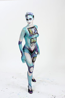 Body Painting Model painted by Jinny Houle