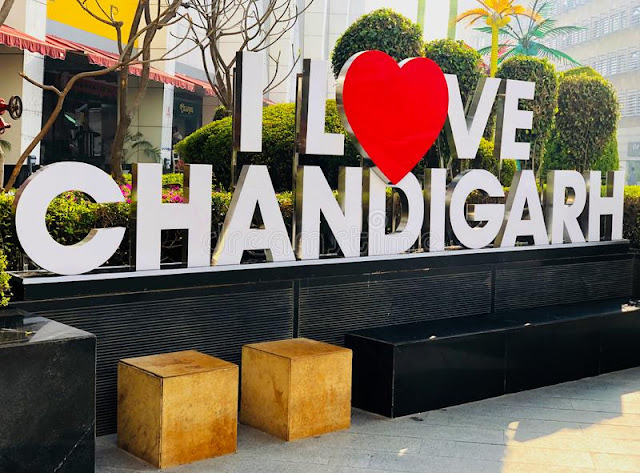 i love chandigarh sign for photoshoot