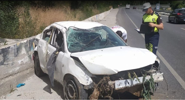 Scary accident on the Lefkosa-Girne highway