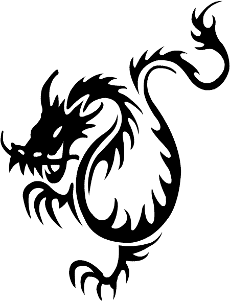 japanese symbols for tattoos. japanese dragon tattoo black