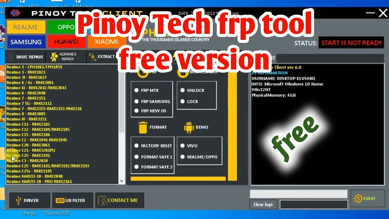 Pinoy Tech FRP Unlock Tool