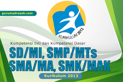 Download Ki Dan Kd Kurikulum 2013 Untuk Sd/Mi, Smp/Mts, Sma/Ma Dan Smk/Mak