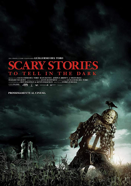 Movie poster for CBS Films and Lionsgate's 2019 horror film "Scary Stories to Tell in the Dark," starring Zoe Margaret Colletti, Michael Garza, Austin Zajur, Gabriel Rush, Austin Abrams, Dean Norris, and Javier Botet