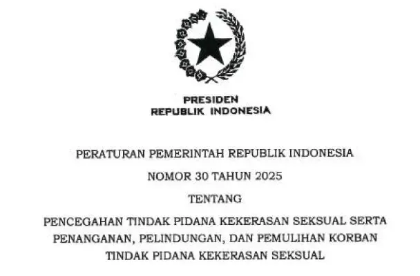 Peraturan Pemerintah PP Nomor 30 Tahun 2025