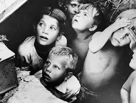 Children in a bomb shelter, Minsk, Byelorussia 24 June 1941 worldwartwo.filminspector.com