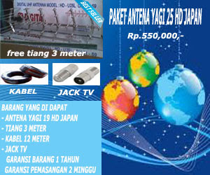  PAKET ANTENA TV DIGITAL HD U25   Rp. 550.000,-