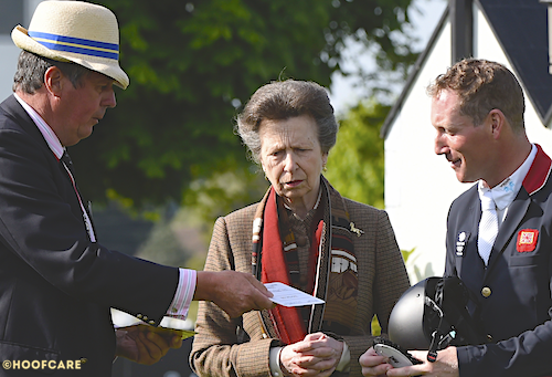 Worshipful Company of Farriers Master Lt Col (retired) Mark Houghton and Princess Anne