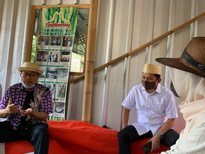  Komisi II "Ade Awaludin" Bidang Ekonomi DPRD Banten Kunjungan Kerja Ke Saung Topi Bambu ICHE : Terus Melestarikan Kerarifan Lokal.