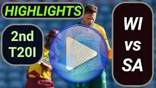 WI vs SA 2nd T20I 2021