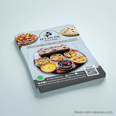 Desain Flyer untuk Produk Kuliner Pie Zeytin Pie