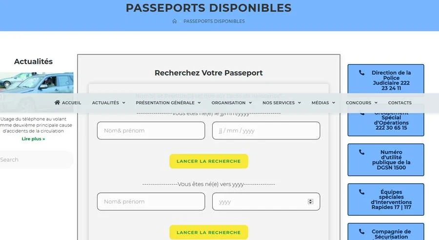 Comment vérifier la disponibilité d'un passeport camerounais en ligne?