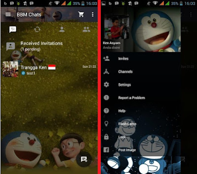 BBM Mod Tema Kartun Versi 2.10.0.31 Apk | Part 2