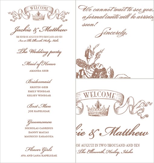  download this gorgeous Crown Invitation You can also see the Wedding 