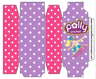 Polly Pocket in Pink and Purple Free Printable Box.