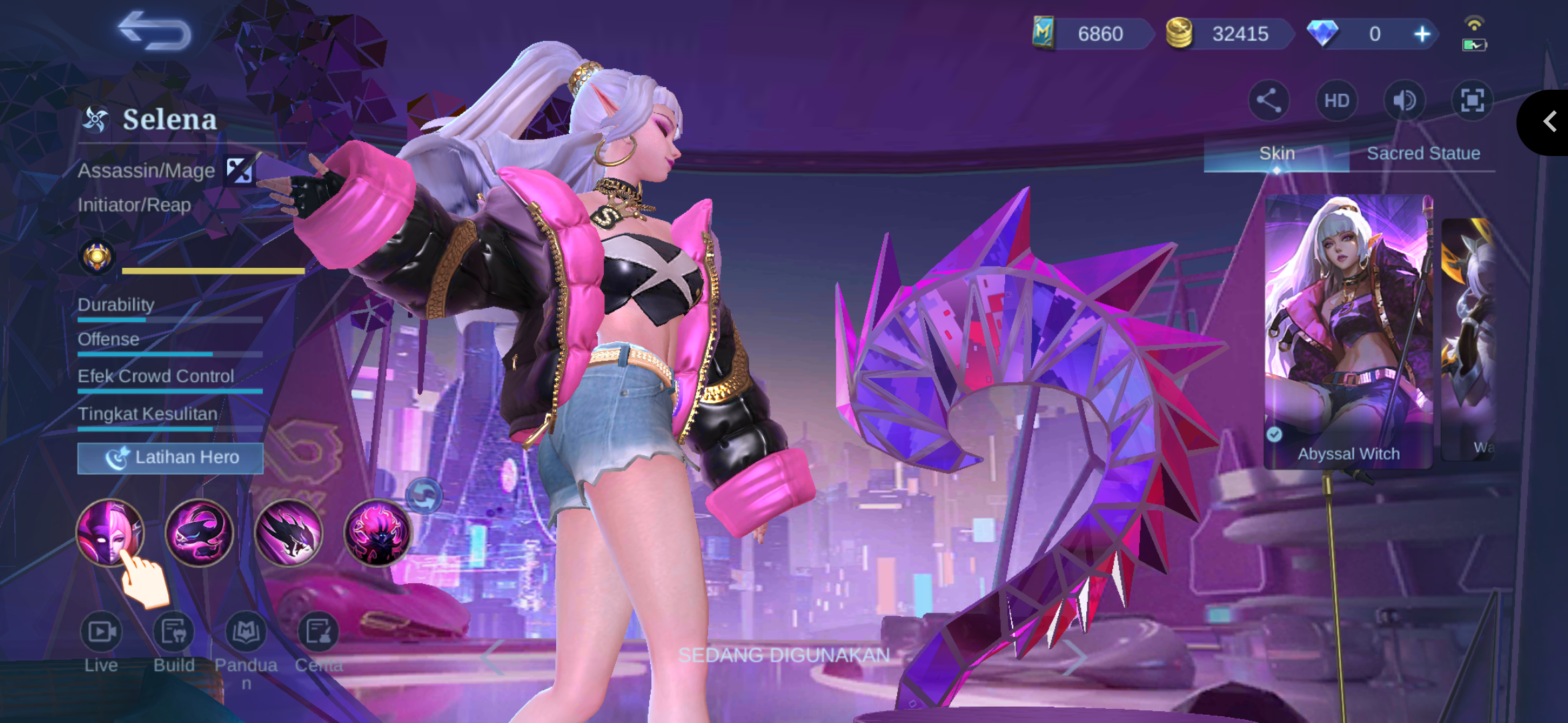 Script Skin Selena STUN