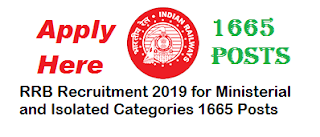 Ministerial and Isolated Categories RRB 2019