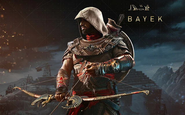  Bayek Assassins Creed Origins The Hidden Ones Game wallpaper. Click on the image above to download for HD, Widescreen, Ultra HD desktop monitors, Android, Apple iPhone mobiles, tablets.
