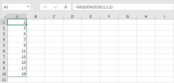 fungsi SEQUENCE