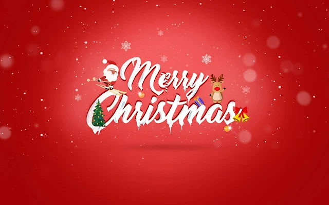 Santa Claus Merry Christmas wallpaper. Click on the image above to download for HD, Widescreen, Ultra HD desktop monitors, Android, Apple iPhone mobiles, tablets.