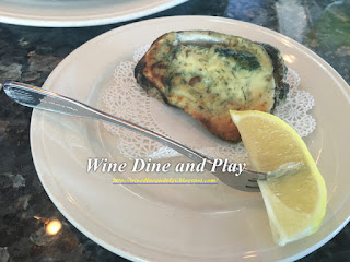 The Oyster Rockefeller at The Green Flash Restaurant in Captiva, Florida