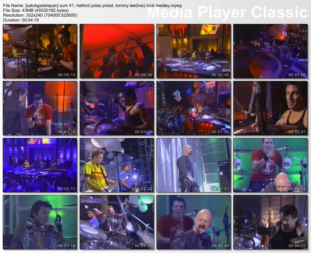 [satutigadelapan] sum 41, halford judas priest, tommy lee(live) rock medley