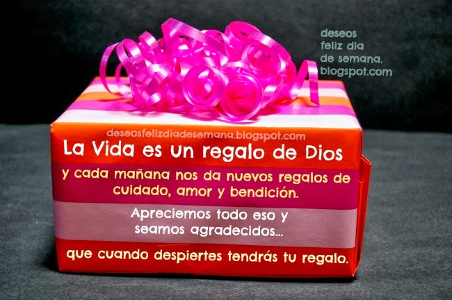 imagen con frases de la vida es un regalo vamos a agradecer