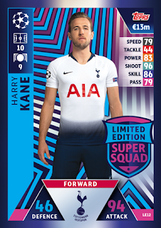 Match Attax UEFA Champions League 2018 2019 Tottenham Hotspur Set