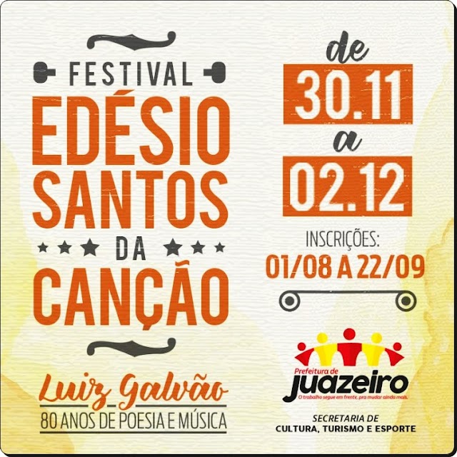 FESTIVAL EDÉSIO SANTOS DA CANÇÃO: CONHEÇA AS 24 MÚSICAS SELECIONADAS