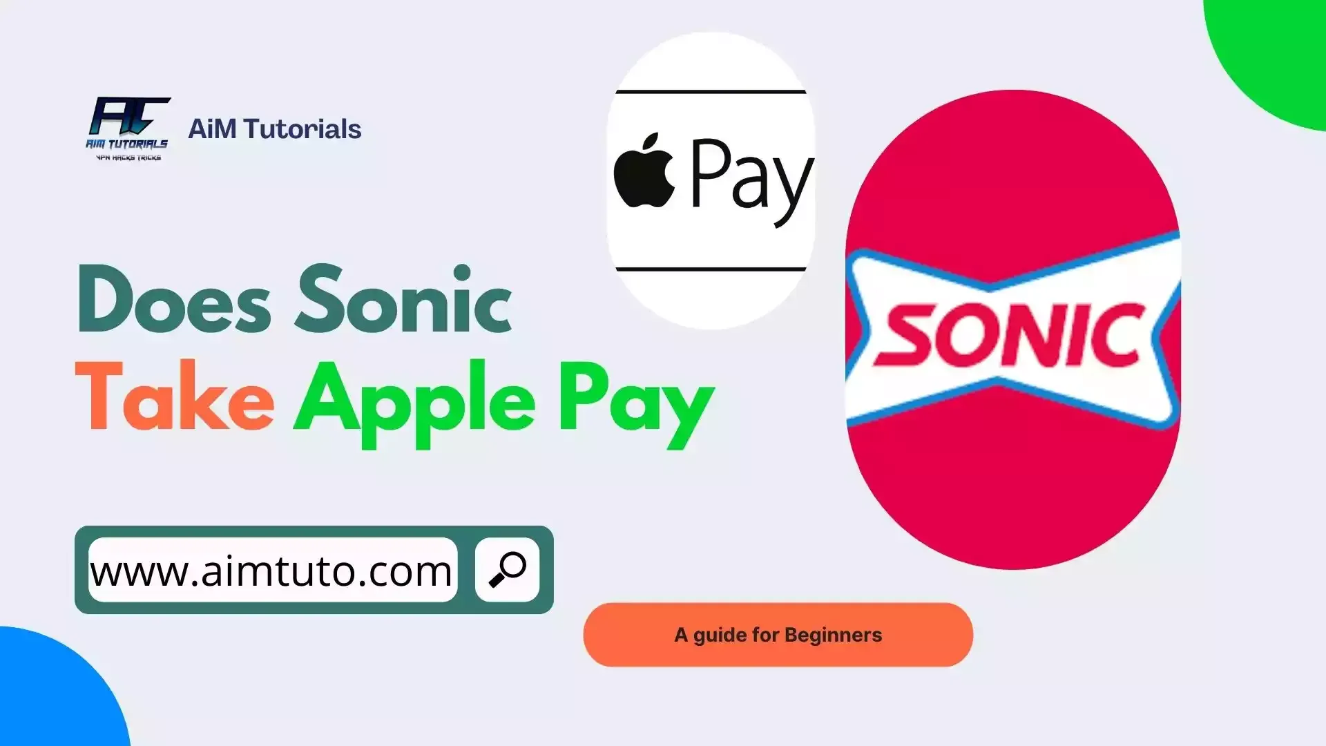 does sonic take apple pay