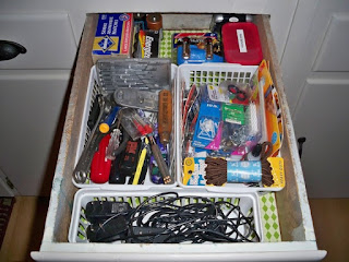 organizing junk drawer