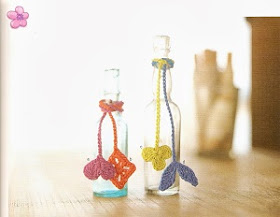 garrafas decoradas com crochê