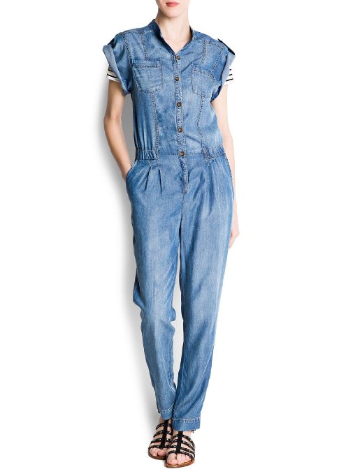 Denim Jumpsuit Zara