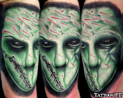 alien cara verde a tatoo 