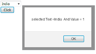 Get selected text from a drop-down list (select box) using jQuery