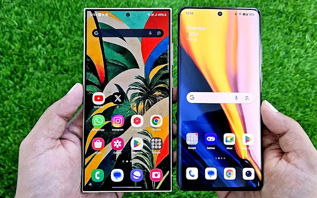 Galaxy S24 Ultra vs OnePlus 12 Display