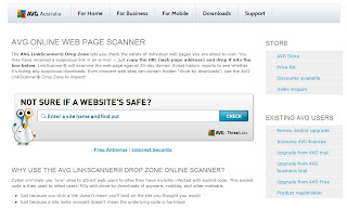 AVG ONLINE WEB PAGE SCANNER