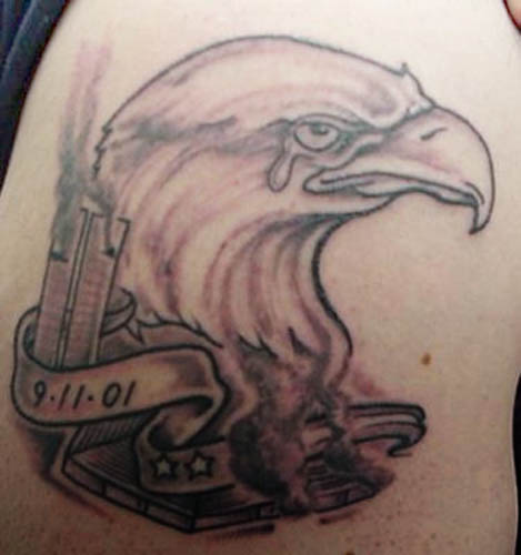 Although the bald eagle is very popular in tribal eagle tattoo designs,