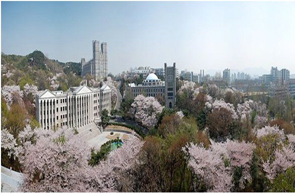 Đại học Kyunghee nhìn từ trên cao
